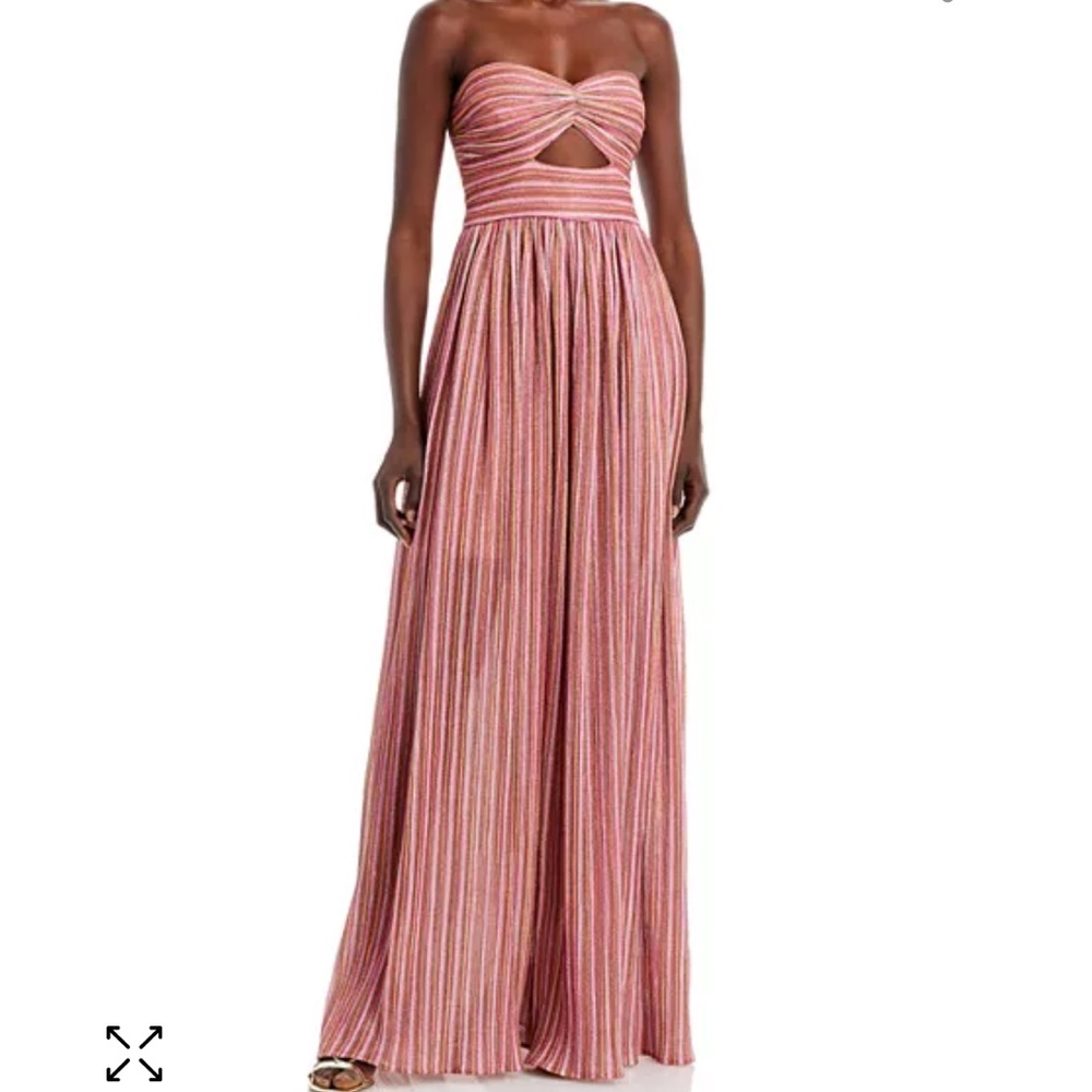 Formal gown pink shimmer size L